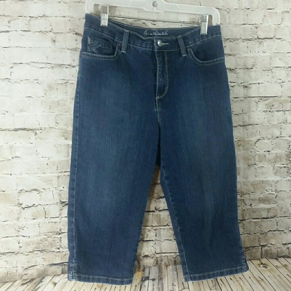 Gloria Vanderbilt 8 petite Capri pants GUC - Picture 2 of 8